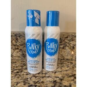 New Set of 2 Punky Colour Temporary Hair Color Spray Bengal Blue